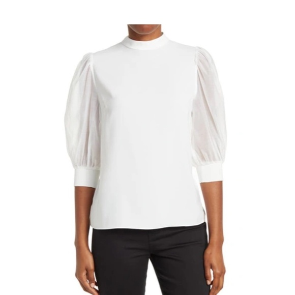 Ted Baker NWT Micaeli Organza Volume Sleeve Top Size 2 - Picture 3 of 12